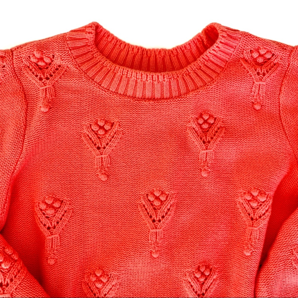 | cammie bobble pointelle sweater • sherbert | - Picture 8 of 9